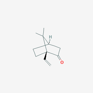 molecular formula C11H16O B14643269 Bicyclo[2.2.1]heptan-2-one, 1-ethenyl-7,7-dimethyl-, (1S,4R)- CAS No. 53585-70-9
