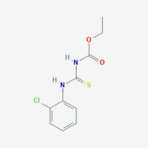 molecular formula C10H11ClN2O2S B14643395 Ethyl [(2-chlorophenyl)carbamothioyl]carbamate CAS No. 52077-63-1