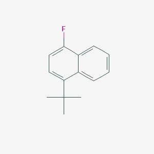 molecular formula C14H15F B14643450 1-tert-Butyl-4-fluoronaphthalene CAS No. 55830-94-9