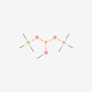 molecular formula C7H21O3PSi2 B14643469 Methyl bis(trimethylsilyl) phosphite CAS No. 56666-36-5