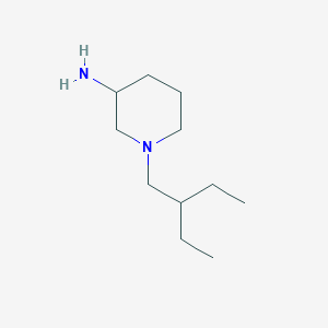 molecular formula C11H24N2 B1464347 1-(2-Ethylbutyl)piperidin-3-amine CAS No. 1248123-30-9