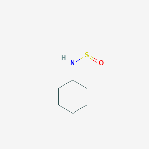 molecular formula C7H15NOS B14643478 N-Cyclohexylmethanesulfinamide CAS No. 55552-84-6