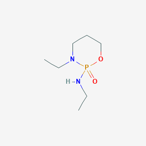 molecular formula C7H17N2O2P B14643521 3-Ethyl-2-(ethylamino)-1,3,2lambda~5~-oxazaphosphinan-2-one CAS No. 52463-54-4