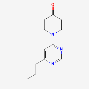 B1464355 1-(6-Propylpyrimidin-4-yl)piperidin-4-one CAS No. 1239850-35-1