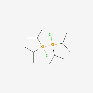 molecular formula C12H28Cl2Si2 B14643569 Disilane, 1,2-dichloro-1,1,2,2-tetrakis(1-methylethyl)- CAS No. 55642-25-6