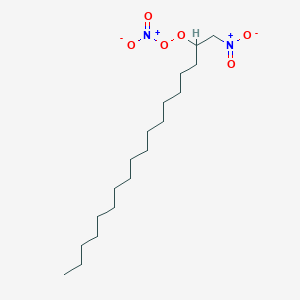 molecular formula C18H36N2O6 B14643581 1-Nitro-2-(nitroperoxy)octadecane CAS No. 54002-44-7