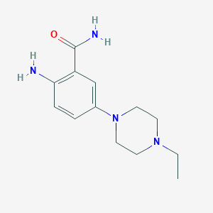 molecular formula C13H20N4O B1464366 2-Amino-5-(4-ethyl-piperazin-1-yl)-benzamide CAS No. 1307199-37-6