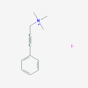 molecular formula C12H16IN B14643740 N,N,N-Trimethyl-3-phenylprop-2-yn-1-aminium iodide CAS No. 55698-44-7