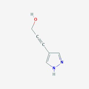 B1464375 3-(1H-pyrazol-4-yl)prop-2-yn-1-ol CAS No. 204519-26-6