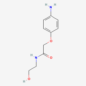 molecular formula C10H14N2O3 B14643780 2-(4-Aminophenoxy)-N-(2-hydroxyethyl)acetamide CAS No. 52547-53-2