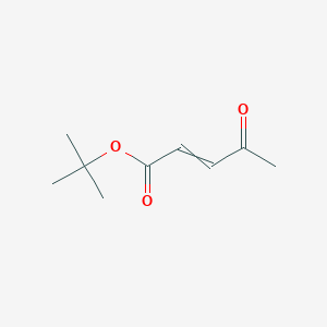 molecular formula C9H14O3 B14643803 tert-Butyl 4-oxopent-2-enoate CAS No. 53143-26-3