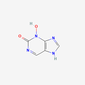 molecular formula C5H4N4O2 B14643813 Purin-2(3H)-one, 3-hydroxy- CAS No. 54643-52-6