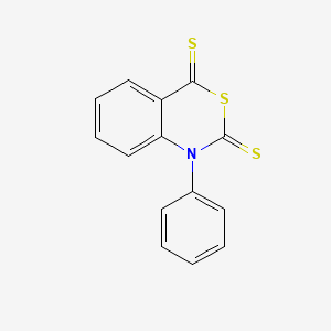molecular formula C14H9NS3 B14643865 1-Phenyl-2H-3,1-benzothiazine-2,4(1H)-dithione CAS No. 56043-02-8