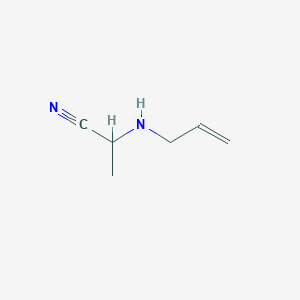 molecular formula C6H10N2 B14643897 Propanenitrile, 2-(2-propenylamino)- CAS No. 56095-77-3