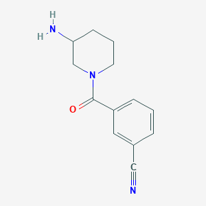 3-(3-Aminopiperidine-1-carbonyl)benzonitrile
