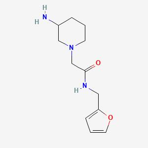 2-(3-aminopiperidin-1-yl)-N-(furan-2-ylmethyl)acetamide