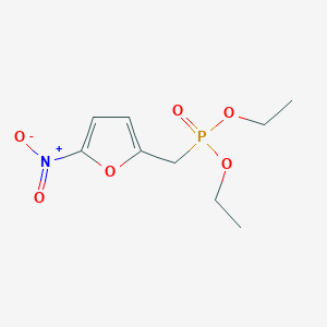 molecular formula C9H14NO6P B14643938 Diethyl [(5-nitrofuran-2-yl)methyl]phosphonate CAS No. 56547-76-3