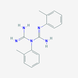molecular formula C16H19N5 B14643940 N,N''-Bis(2-methylphenyl)triimidodicarbonic diamide CAS No. 56745-35-8