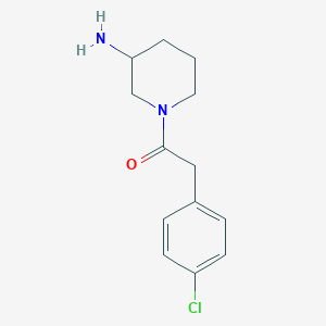 1-(3-Aminopiperidin-1-yl)-2-(4-chlorophenyl)ethan-1-one
