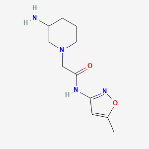 2-(3-aminopiperidin-1-yl)-N-(5-methylisoxazol-3-yl)acetamide