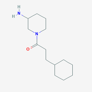1-(3-Aminopiperidin-1-yl)-3-cyclohexylpropan-1-one