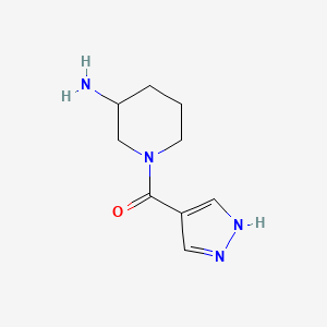1-(1H-pyrazole-4-carbonyl)piperidin-3-amine