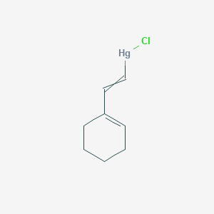 molecular formula C8H11ClHg B14643993 Chloro[2-(cyclohex-1-en-1-yl)ethenyl]mercury CAS No. 56453-89-5