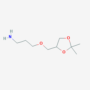 molecular formula C9H19NO3 B146440 3-(3-aminopropyl)solketal CAS No. 131606-42-3