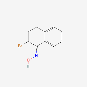 molecular formula C10H10BrNO B14644002 N-(2-Bromo-3,4-dihydronaphthalen-1(2H)-ylidene)hydroxylamine CAS No. 56384-59-9