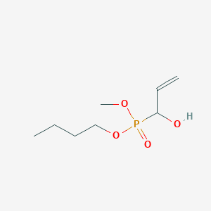 molecular formula C8H17O4P B14644014 Butyl methyl (1-hydroxyprop-2-en-1-yl)phosphonate CAS No. 53722-15-9