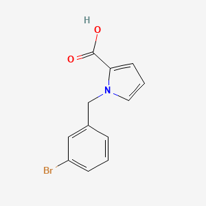 1-[(3-bromophenyl)methyl]-1H-pyrrole-2-carboxylic acid