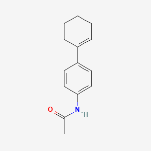molecular formula C14H17NO B14644059 N-[4-(cyclohexen-1-yl)phenyl]acetamide CAS No. 55376-60-8