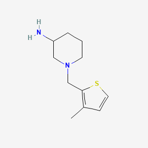 1-[(3-Methylthiophen-2-yl)methyl]piperidin-3-amine
