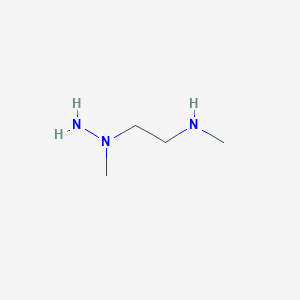 molecular formula C4H13N3 B14644098 N-Methyl-2-(1-methylhydrazinyl)ethan-1-amine CAS No. 52067-72-8
