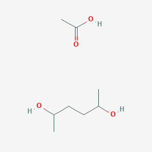 molecular formula C8H18O4 B14644152 Acetic acid;hexane-2,5-diol CAS No. 52217-98-8