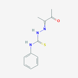 molecular formula C11H13N3OS B14644168 Hydrazinecarbothioamide, 2-(1-methyl-2-oxopropylidene)-N-phenyl- CAS No. 53534-12-6