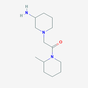 2-(3-Aminopiperidin-1-yl)-1-(2-methylpiperidin-1-yl)ethan-1-one