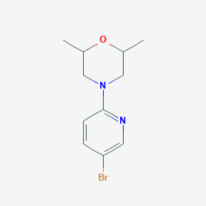 B1464430 4-(5-Bromopyridin-2-yl)-2,6-dimethylmorpholine CAS No. 1247758-33-3