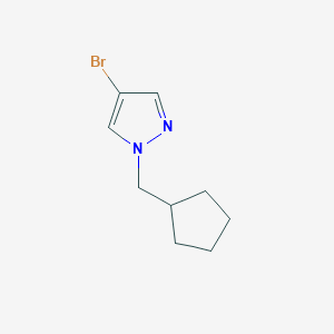 molecular formula C9H13BrN2 B1464431 4-bromo-1-(cyclopentylmethyl)-1H-pyrazole CAS No. 1247517-52-7