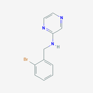 N-[(2-bromophenyl)methyl]pyrazin-2-amine