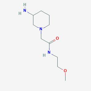 molecular formula C10H21N3O2 B1464434 2-(3-aminopiperidin-1-yl)-N-(2-methoxyethyl)acetamide CAS No. 1249196-04-0