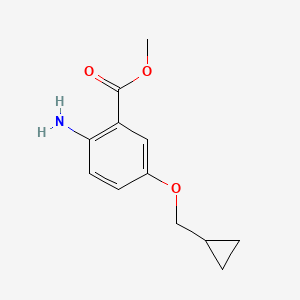 2-Amino-5-cyclopropylmethoxybenzoic acid methyl ester