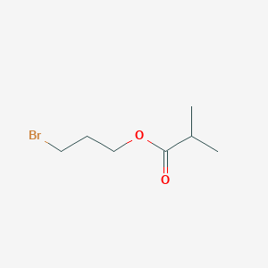 molecular formula C7H13BrO2 B14644370 Propanoic acid, 2-methyl-, 3-bromopropyl ester CAS No. 56267-25-5