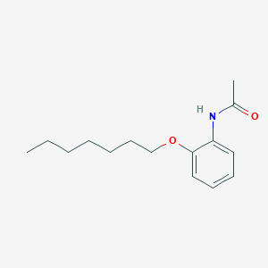 molecular formula C15H23NO2 B14644389 N-[2-(Heptyloxy)phenyl]acetamide CAS No. 55792-58-0