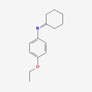 molecular formula C14H19NO B14644414 N-(4-Ethoxyphenyl)cyclohexanimine CAS No. 52480-65-6