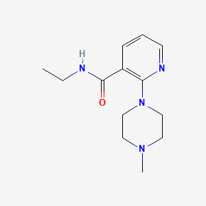 molecular formula C13H20N4O B14644418 N-ethyl-2-(4-methylpiperazin-1-yl)pyridine-3-carboxamide CAS No. 52943-17-6