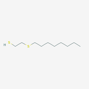 molecular formula C10H22S2 B14644438 Ethanethiol, 2-(octylthio)- CAS No. 53787-06-7