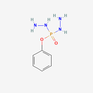 molecular formula C6H11N4O2P B14644487 Phosphorodihydrazidic acid, phenyl ester CAS No. 53426-77-0