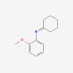 molecular formula C13H17NO B14644539 N-(2-Methoxyphenyl)cyclohexanimine CAS No. 52481-40-0
