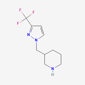 3-((3-(trifluoromethyl)-1H-pyrazol-1-yl)methyl)piperidine